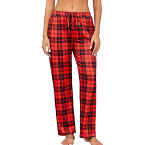 Women's Pajama Pants Soft Lounge Pants Print Drawstring Pj Bottoms With Pockets