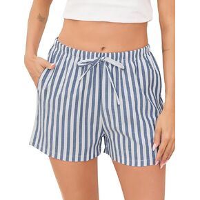 شورتات نوم فلازوم للنساء بيجاما شورتات شورت شورت سراويل ملاكم مع الجيب S-XXL in Kuwait