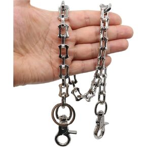 newtro Pants Wallet Chain for Men Women Biker Trucker Hip Hop Punk Goth Unique Link Belt Body Keychain Z37