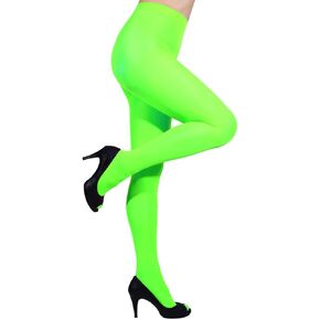 Women's Opaque Tights - 80D Soft Control Top Elastic Colors Fashion High Waist Footed Pantyhose.