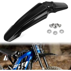 Psler Motorcycle Pront Mudguard for Sur Ron Light Bee ، لوحة حراسة الطين الأمامية ، مرفقات قطع غيار موتوكروس للأوساخ لـ Sur Ron LBX e-Ride Pro Ss/S X260 X160 دراجة الأوساخ الكهربائية ، الأسود