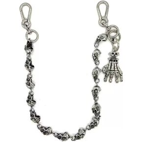 Men's Wallet Chain, Punk Skull Pants Chain Accessory Goth Style for Men and Women