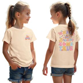 CM C&M WODRO Magic Kingdom Shirt for Kid Castle Graphic T-Shirt Girls Holiday Fairy Tale Tee Summer Casual Short Sleeve Tops in Saudi Arabia