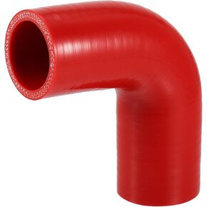 X AutoHaux 1 PCS 40mm 1.57 "ID 90mm 3.54" طول 90 درجة حمراء خرطوم السيليكون خرطوم سائل التبريد
