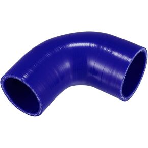 X AUTOHAUX 1 Pcs 57mm/2.24"-63mm/2.48" ID 90mm/3.54" Length 90 Degrees Blue Car Silicone Hose Coolant Hose Universal