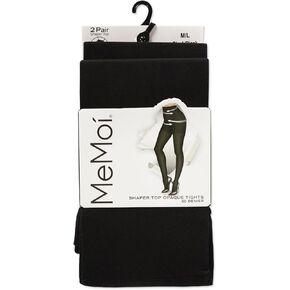 MeMoi Women's 2 Pair Pack Shaper Control Top Tights