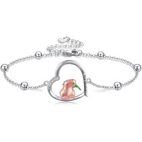 Animal Bracelet S925 Sterling Silver Heart Animal Jewelry Gift For Women Dog Lover in Kuwait