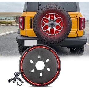 Spare Tire Brake Light Compatible with Wrangler JK JKU 2007-2018, Plug and Play 3rd Third Brake Light LED Rear Wheel Light in Kuwait