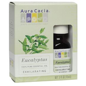 Aura Cacia Pure Essential Oil, Eucalyptus, 0.5 Fluid Ounce