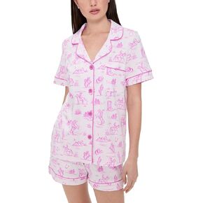 BedHead PJs Women's Cotton Jersey Knit Classic Shorty PJ Set