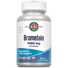 KAL Bromelain Tablets, 1000 mg, 90 Count