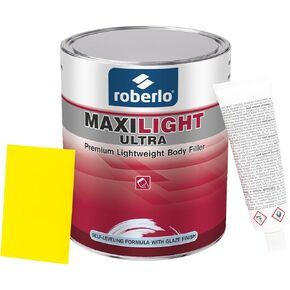 Maxilight Ultra Body Filler Kit – Advanced Scratch, Dent & Rust Repair – Lightweight Car Putty for Steel, Aluminum, Fiberglass – Versatile Auto Body Filler for Seamless Finishing