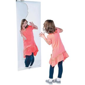 Karnival Fun House Mirror Tigating Kit - 19.75 "x 50" (1 pc.) - تصميم مرآة مشوه ، مثالي للحفلات ذات الطابع الكرنفال والديكور الهالوين