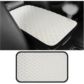 Car Center Console Cushion Cover, Vehicle Armrest Seat Box Protector Pad, Comfortable Automotive Interior Arm Rest Decoration Accessories, Universal for SUV Sedan Truck (Black)