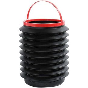 Foldable Garbage Can, Car Trash Bucket with, Camping Trash Can, Leak Proof, Automotive Container for Vehicle, Home, Office, 8.7 x 7.5 inches