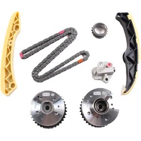 244312B620 مجموعة سلسلة التوقيت مع VVT Gear Sprocket FIT لعام 2011-2019 Hyundai Accent i30 IX35 I40 Veloster Kia Rio Soul Forte Optima 1.6L 243502B600