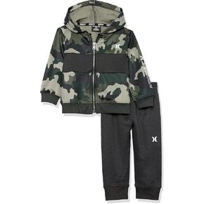 Hurley baby-boys Hoodie and Joggers 2-piece Outfit Set