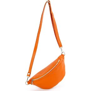 T211 - Italian hip bag, bum bag, chest bag small made of soft leather