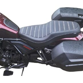 Motorcycle Complete Seat One-Piece Front Driver Rear Passenger Saddle Cushion Pillion Pad Compatible with Rebel 1100 CMX1100 CM1100 2021 2022 2023 2024, Matte Black