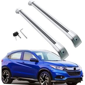 MotorFansClub Roof Rack Cross Bars Fit for Honda HRV HR-V 2016 2017 2018 2019 2020 2021 2022 Cargo Top Roof Luggage Rack Rails (Needs to Attach to Open Side Rails)