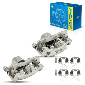 PHILTOP Brake Caliper Front Compatible with 2003-2011 Honda Civic, 2007-2008 Honda Fit, 2002-2006 Acura RSX, 19-B2796, 19-B2797