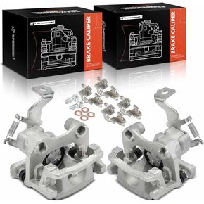 A-Premium 2 x Disc Brake Caliper Assembly with Brackets Compatible with Toyota Corolla iM 2017-2018 & Lexus CT200h 2011-2017 & Scion iM 2016 - Rear Driver and Passenger Side
