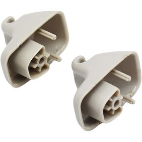 1HS09BD1AA Sun Visor Hook Clip 2Pcs Compatible with Dodge Ram 1500 2500 3500 4500 5500 2009-2021, Sun Visor Hook Clip, Support, Bracket, Gray