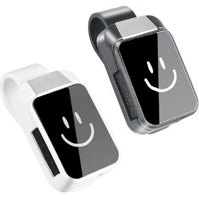 2 Pack Sunglass Holder for Car, Visor Sunglasses Holder Clip, Sunglasses Clip for Car Visor Organizer (Black&White)