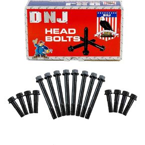 DNJ HBK1139 HEAD BOLT KIT لعام 1994-2003 دودج B150 ، B1500 ، B250 3.9L V6 12V OHV 3906CC