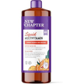 New Chapter Liquid Multivitamin + Mineral Supplement for Whole-Body Benefits, 100% Delicious Multivitamin for Adults, Teens & Kids 2+, Ready to Absorb Faster, Mixed Berry Flavored, 30 oz