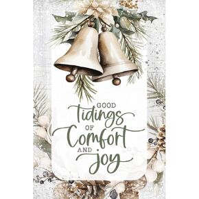 DEXSA Good Tidings Wood Frame Wall Plaque 4"x6" | Made in the USA | Wonderful Gift | Inspirational Sentiment | Metal Hanger and Easel on Back | Self-Standing or Wall Hanging