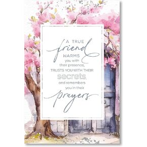 DEXSA A True Friend Wood Frame Wall Plaque 6"x9" | Made in the USA | Wonderful Gift | Inspirational Sentiment | Metal Hanger and Easel on Back | Self-Standing or Wall Hanging