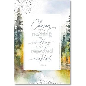 DEXSA Chosen From Nothing Wood Frame Wall Plaque 6"x9" | Made in the USA | Wonderful Gift | Inspirational Sentiment | Metal Hanger and Easel on Back | Self-Standing or Wall Hanging