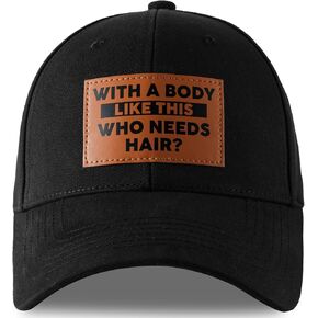 Funny Cotton Baseball Cap for Men, Adjustable Structured Dad Hat Gifts for Men Birthday Fathers Day Christmas Black