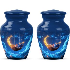 Yatskia Baby Urns for Human Ashes Male and Female, Small Keepsake Cremation Urn for Ashes, (Pack of 1, 3 Inch)