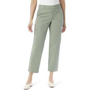 Gloria Vanderbilt Women's Cargo Pocket Zip Front Ankle with Hidden Elastic Waist Standard