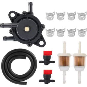 Fuel Pump Kit with Fuel Filter Fuel Line, Replace OEM 691034 692313 808656 808492 807429 597338 491922, 24 393 04-S, 24 393 16-S, 49040-7001, LG808656 M138498 M145667