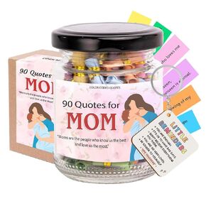 90 Love Notes for Mom in a Jar with NFC Keychain, Mothers Day Gifts, Mothers Day Gifts for Mom, Mothers Day Gifts for Mom, Christian Gifts for Mom, Birthday Gifts for Women