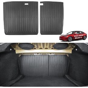 for 2025 Tesla Model 3 Rear Back Seat Protector [Durable Upgraded TPE] Second Row Seats Back Cover,Waterproof Backrest Mats fit for 2024-2025 Tesla Model 3 5-Seater Accessories(2PCS)
