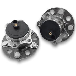 512332 2 x Rear Wheel Bearing and Hub Assembly for Jeep Compass Patriot 2007-2017 Dodge Avenger 2008-2014 Caliber 2007-2012 Chrysler 200 2011-2014 Sebring 2007-2010 5-Lug w/ABS