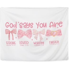 LUVADIAN Christian Tapestry - Be Still and Know That I am God Christian Tapestry Wall Hanging for Bedroom Living Room, Christian Home Decor, Christian Wall Blanket Decor, 50x60 Inches