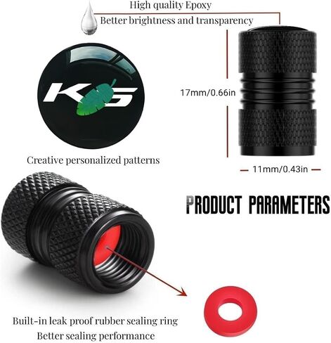 Car Wheel Tyre Valve Caps Ste Caps Aluminium Sploy Tyre Caps Cover Cover Cover مع إكسسوارات K5 in Kuwait