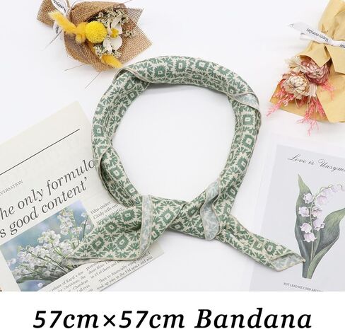 Cotton Bandanas for Women 22.44"x22.44" Bandana Headband for Men, Printed Womens Head Scarf for Daily Party Work in Saudi Arabia