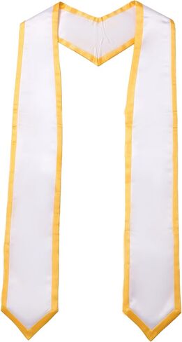 Unisex Graduation Stole Classic End with Trim Graduation Sash for Adult 72" Long in Kuwait