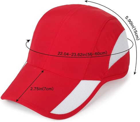 HH HOFNEN Quick Dry Baseball Cap Unstructured Running Cap Water-Resistant UPF 50+ Mesh Golf Sun Hats for Men Women in Kuwait