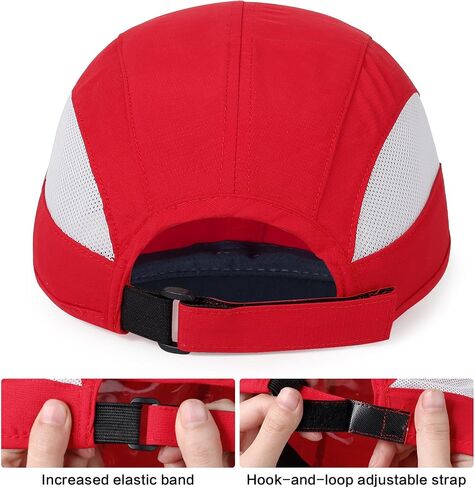HH HOFNEN Quick Dry Baseball Cap Unstructured Running Cap Water-Resistant UPF 50+ Mesh Golf Sun Hats for Men Women in Kuwait