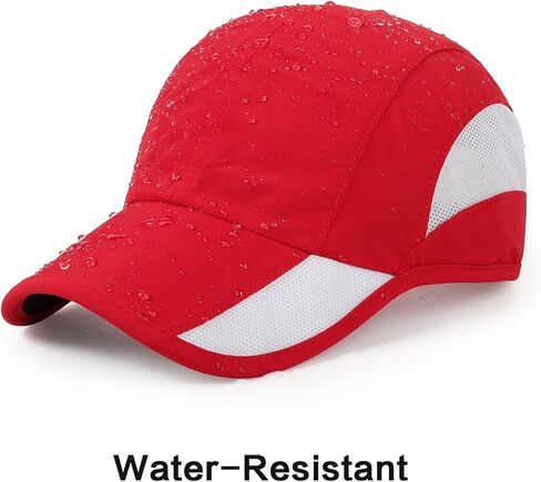 HH HOFNEN Quick Dry Baseball Cap Unstructured Running Cap Water-Resistant UPF 50+ Mesh Golf Sun Hats for Men Women in Kuwait