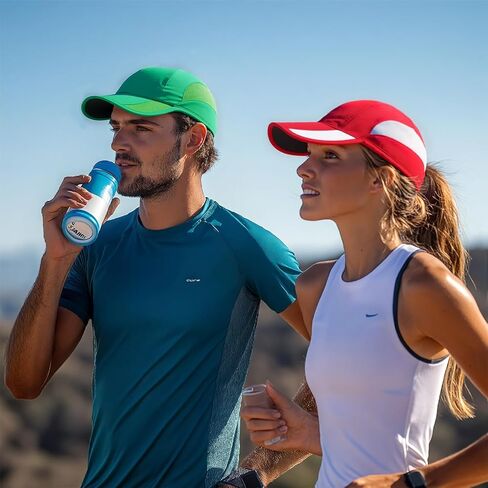 HH HOFNEN Quick Dry Baseball Cap Unstructured Running Cap Water-Resistant UPF 50+ Mesh Golf Sun Hats for Men Women in Kuwait