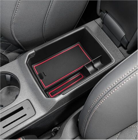 LUWU for 2019 2020 2021 2022 2023 2024 Audi Q3 Center Console Organizer 2024 2025 Audi Q3 Accessories 2024 2025 Audi Q3 F3 Armrest Console Organizer 2025 Q3 Audi Armrest Organizer Insert Tray (Black) in Saudi Arabia