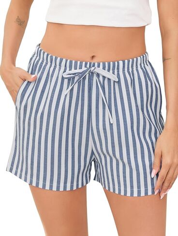 شورتات نوم فلازوم للنساء بيجاما شورتات شورت شورت سراويل ملاكم مع الجيب S-XXL in Kuwait